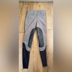 Women’s Grey Kerrits Riding Breeches Knee Patch